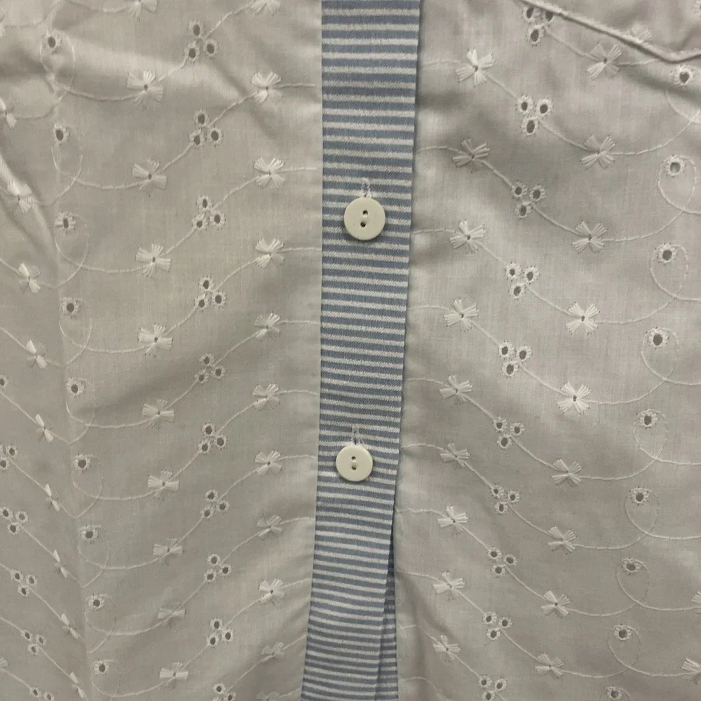 Season Ticket NWT Vintage Cotton And Lace Shirt Pants Set Women 16S Cottage Core